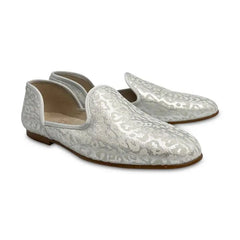 Hoo silver leopard slip on 2431 - girls