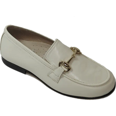 Hoo white chained loafer 2268 - unisex