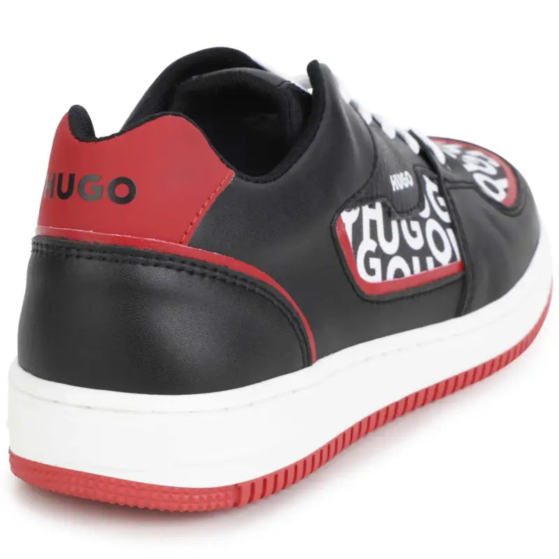 Hugo black red lace sneaker 29003 - boys