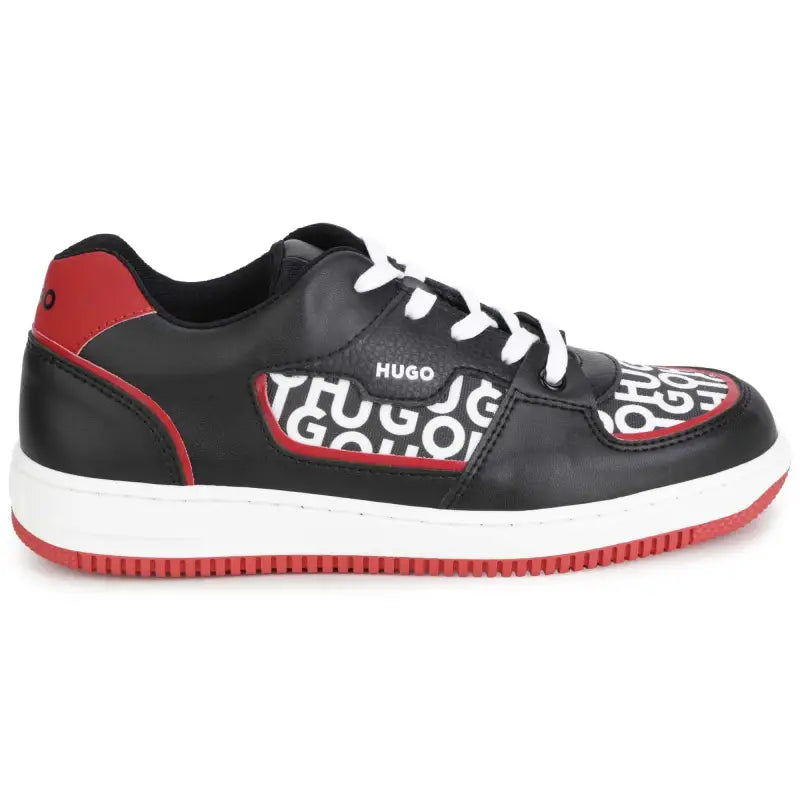 Hugo black red lace sneaker 29003 - boys