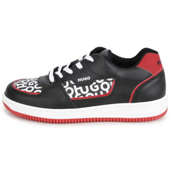 Hugo black red lace sneaker 29003 - boys