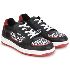 Hugo black red lace sneaker 29003 - boys