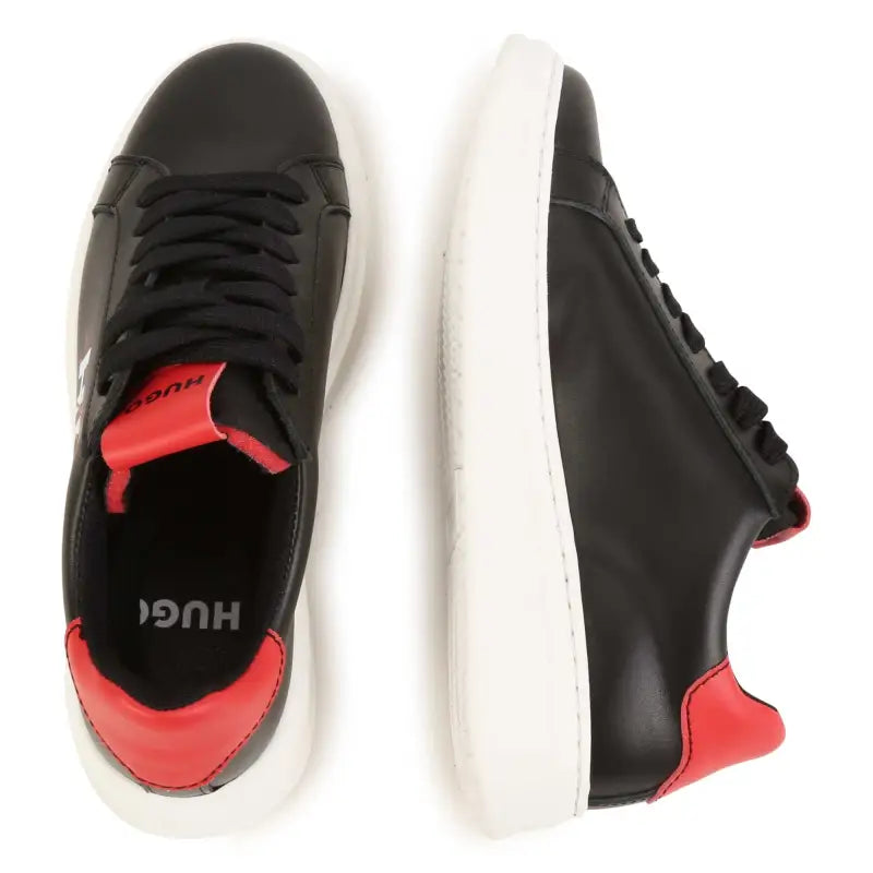 Hugo black red lace sneaker 29008 - girls