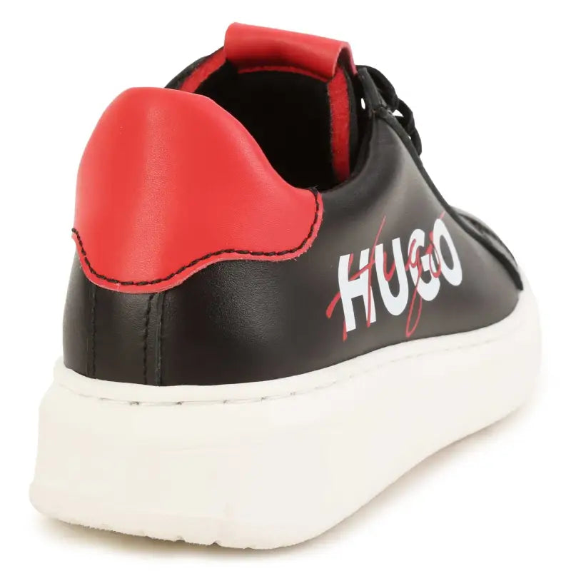 Hugo black red lace sneaker 29008 - girls