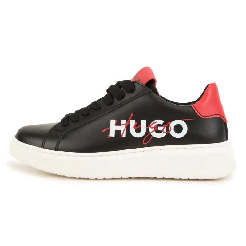 Hugo black red lace sneaker 29008 - girls