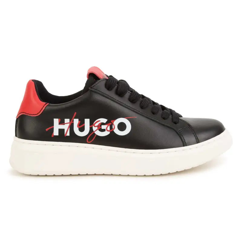 Hugo black red lace sneaker 29008 - girls