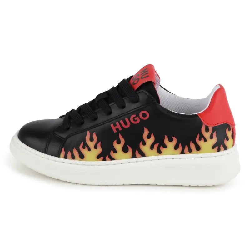 Hugo boss black bonfire lace sneakers g00102 - girls