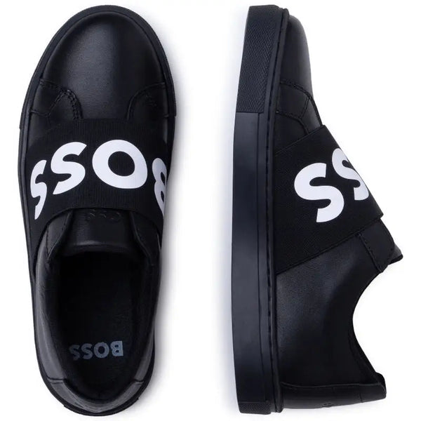 Hugo Boss Black Logo Slip On Sneaker J29299 – Laced Shoe Inc