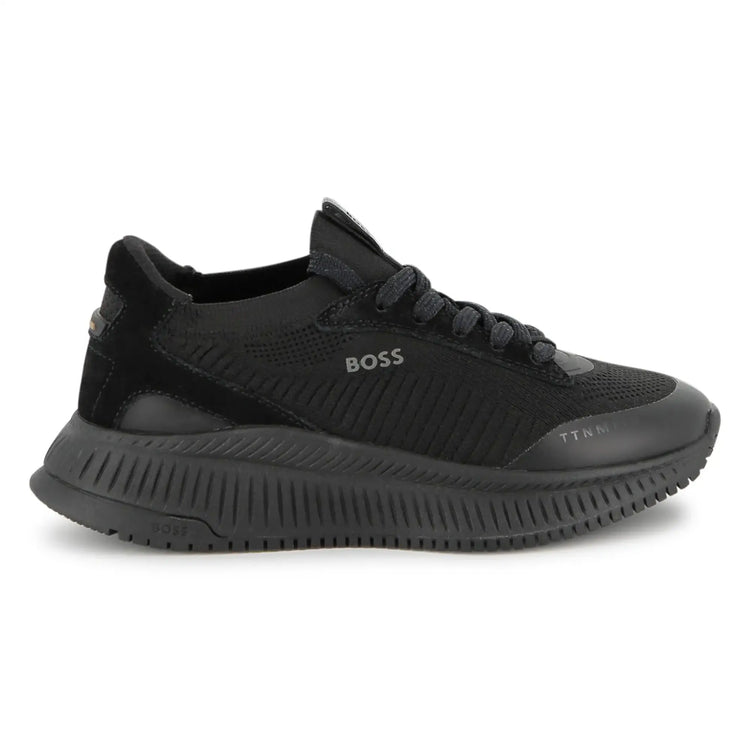 Hugo boss black suede sock sneakers fast shipping