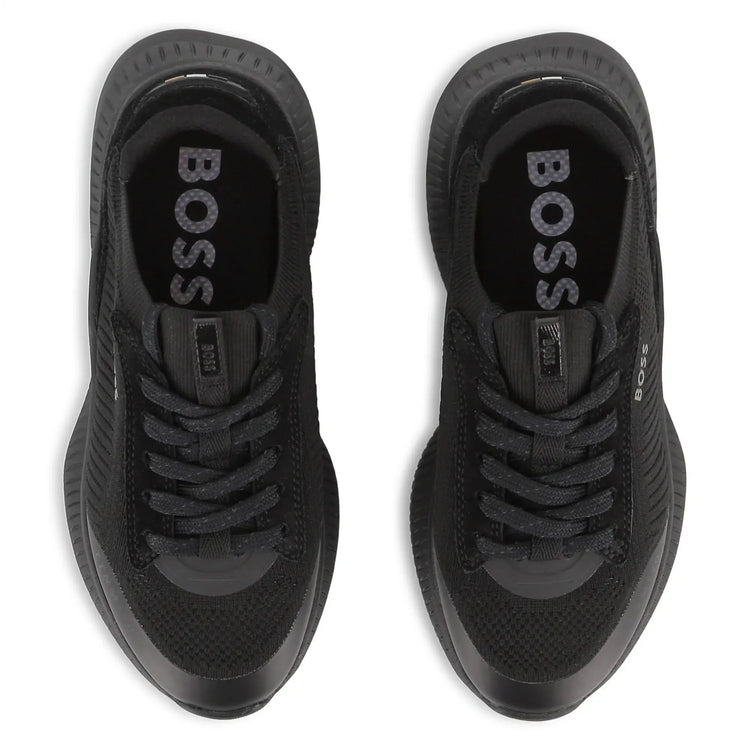 Hugo boss black suede sock sneakers fast shipping