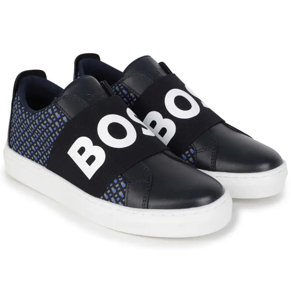 シューズ BOSS Jr. シューズ BOSS Jr. BOSS Lace-Up Elasticated Sneakers for BOY | Kids