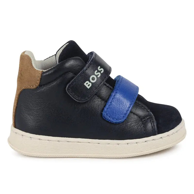 Hugo Boss Navy Blue Velcro Sneaker J51347 - BOYS