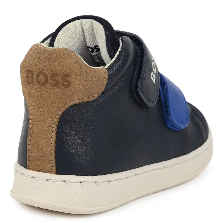 Hugo Boss Navy Blue Velcro Sneaker J51347 - BOYS