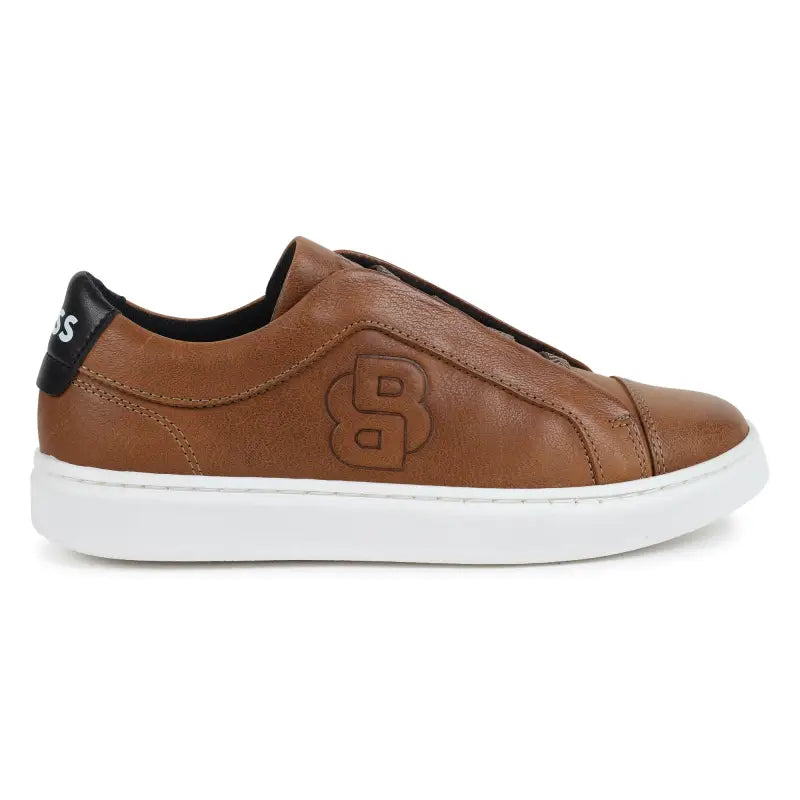 Hugo Boss Russet Brown Slip on Sneaker J51316 - BOYS