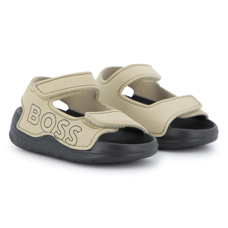 Hugo boss stone velcro sandals for men fast shipping