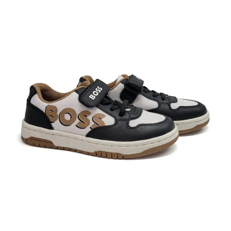 シューズ BOSS Jr. シューズ BOSS Jr. BOSS Lace-up elasticated sneakers for BOY