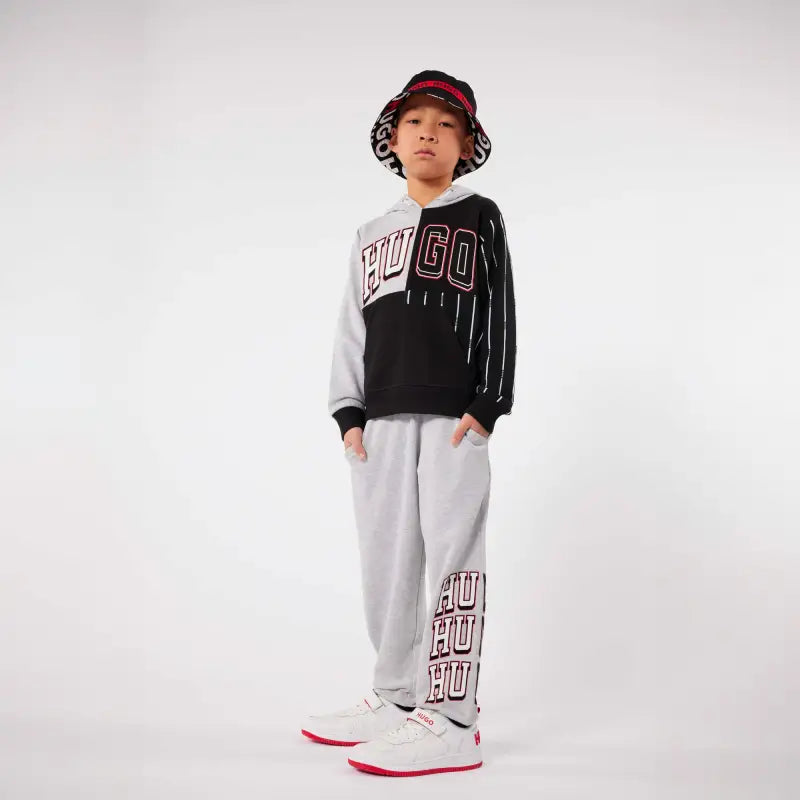 Hugo white red velcro sneaker g00097 - girls