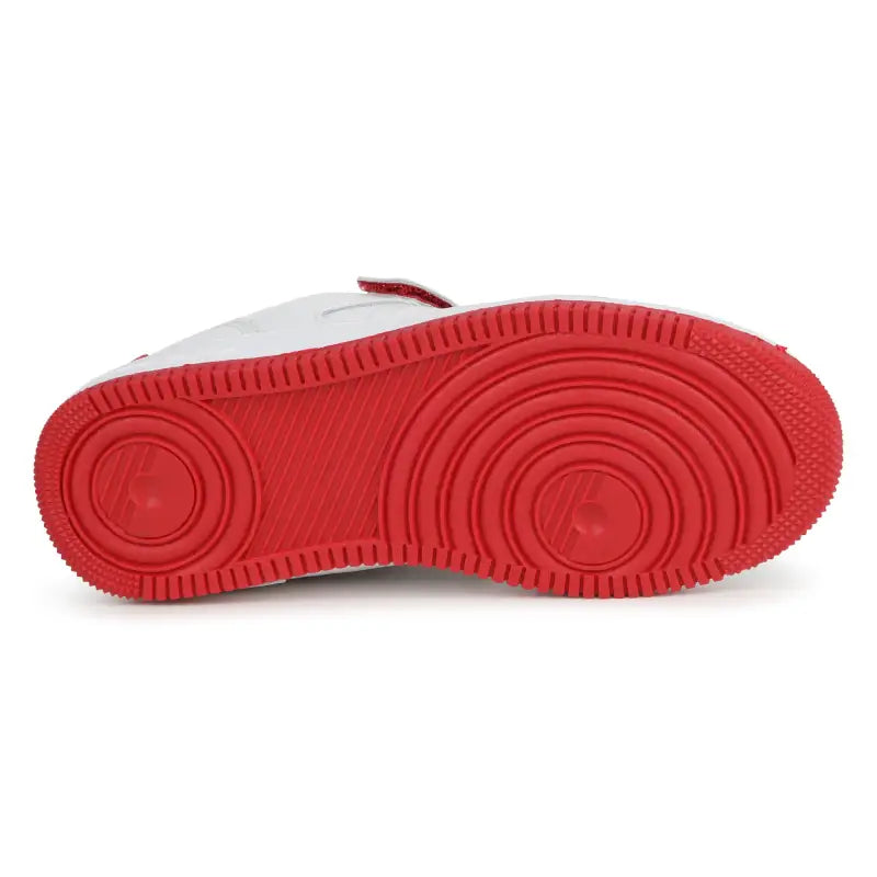 Hugo white red velcro sneaker g00097 - girls