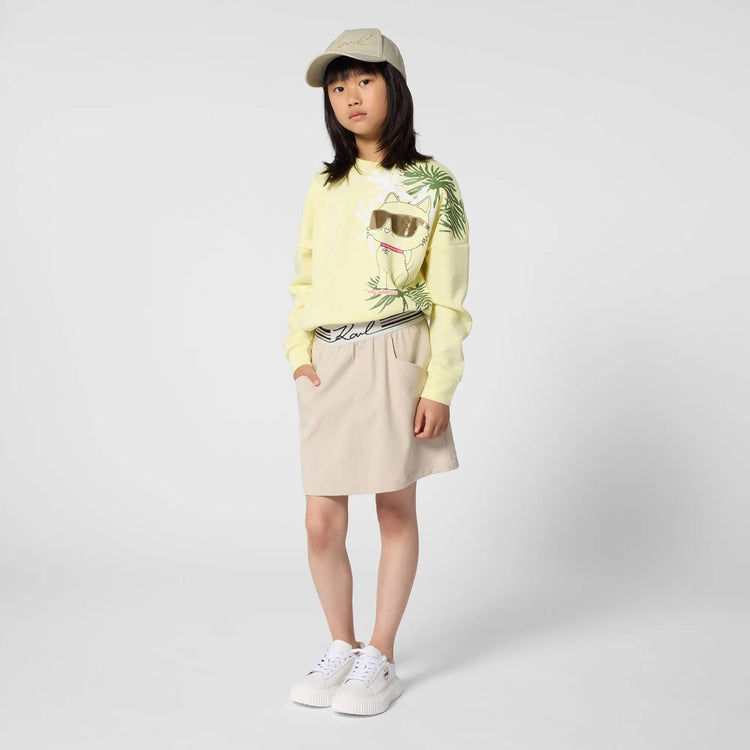 Karl Lagerfeld Gold Cat Lace Up Sneaker Z31167