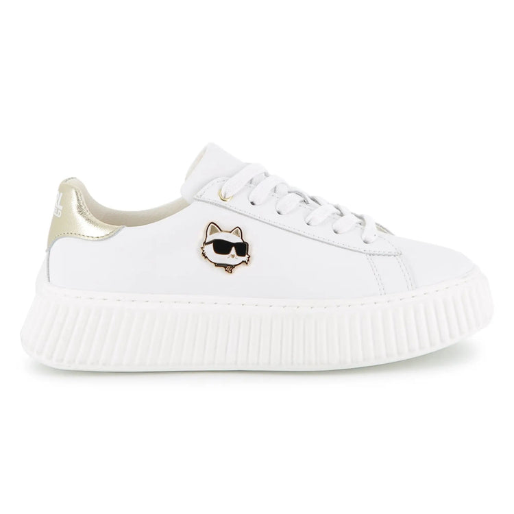 Karl Lagerfeld Gold Cat Lace Up Sneaker Z31167