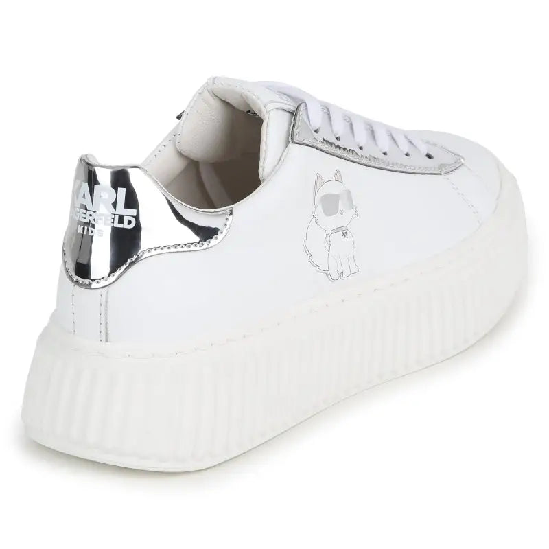 KARL LAGERFELD フリツミティスカト A1W12026 998 Karl Lagerfeld Karl Logo Leather Sneakers | italist, ALWAYS