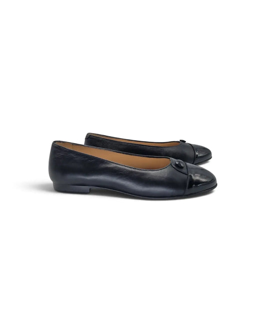 Lauve alice black leather ballet flat | kids shoes fast shipping