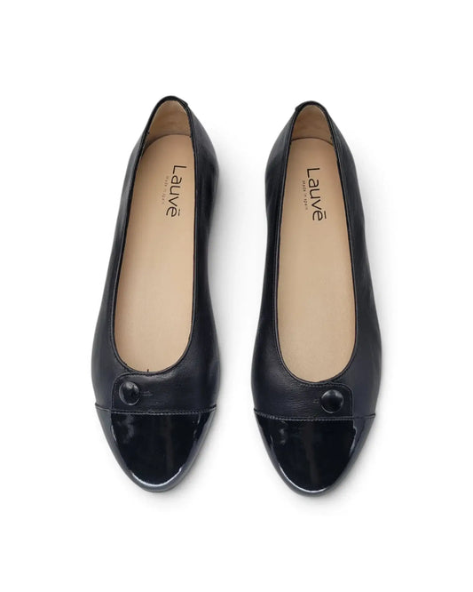 Lauve alice black leather ballet flat | kids shoes fast shipping