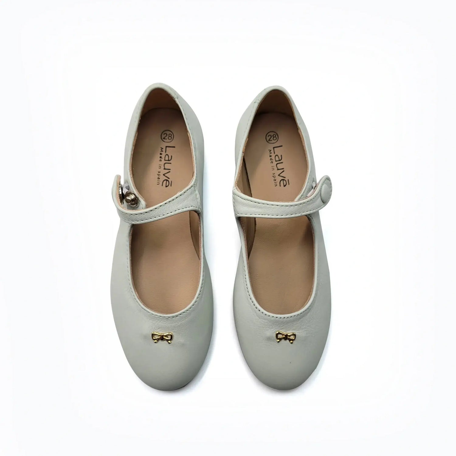 Lauve ashley fog green mint leather flats fast shipping