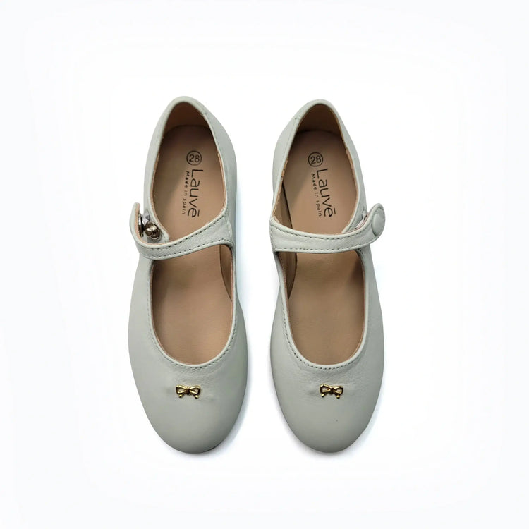 Lauve ashley fog green mint leather flats fast shipping