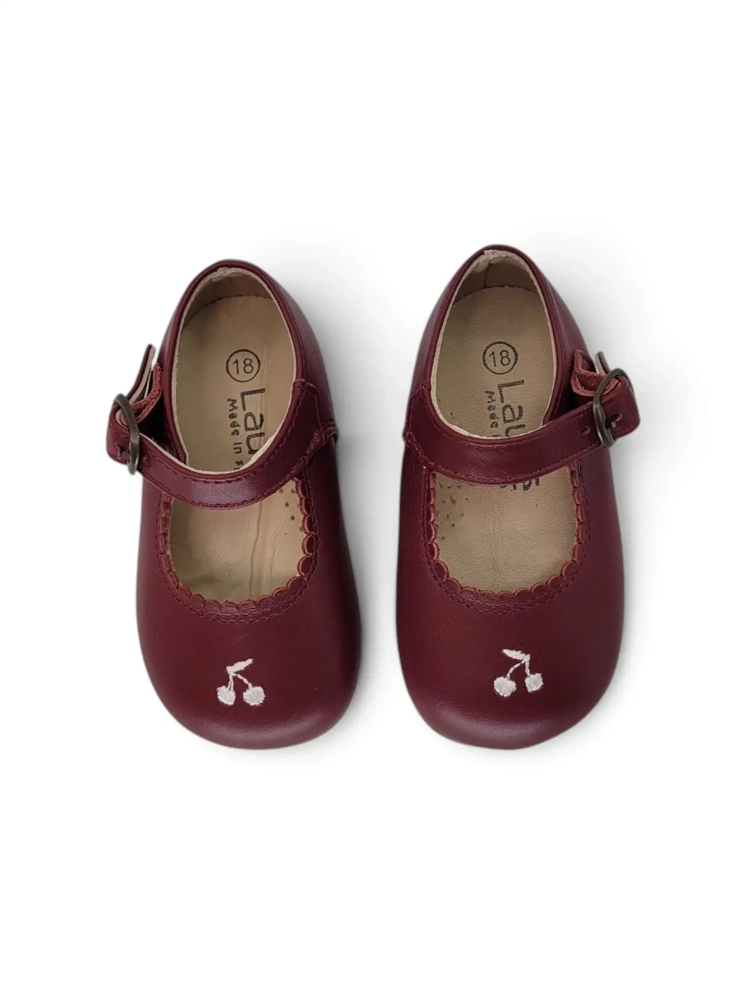 Lauve cheryl cherry scallop mary jane | kids shoes fast shipping