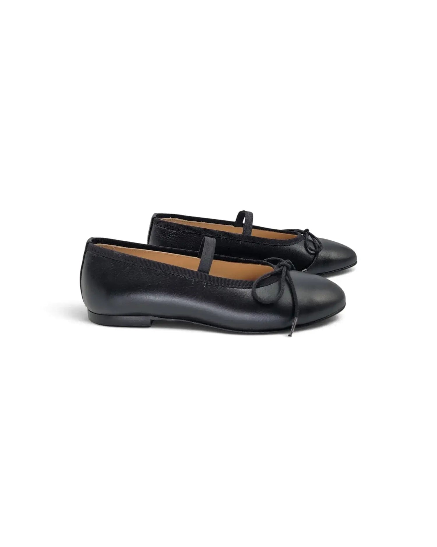 Lauve hanna black leather ballet flat | kids shoes fast shipping