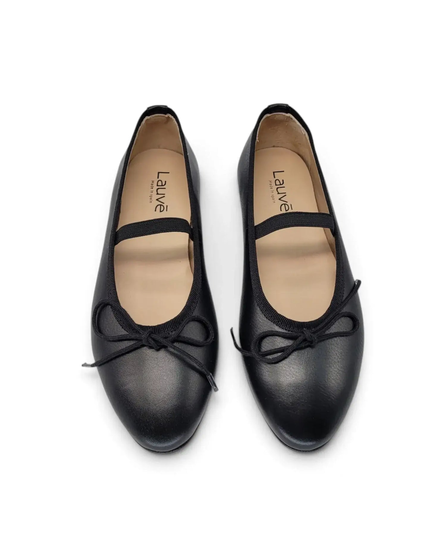 Lauve hanna black leather ballet flat | kids shoes fast shipping
