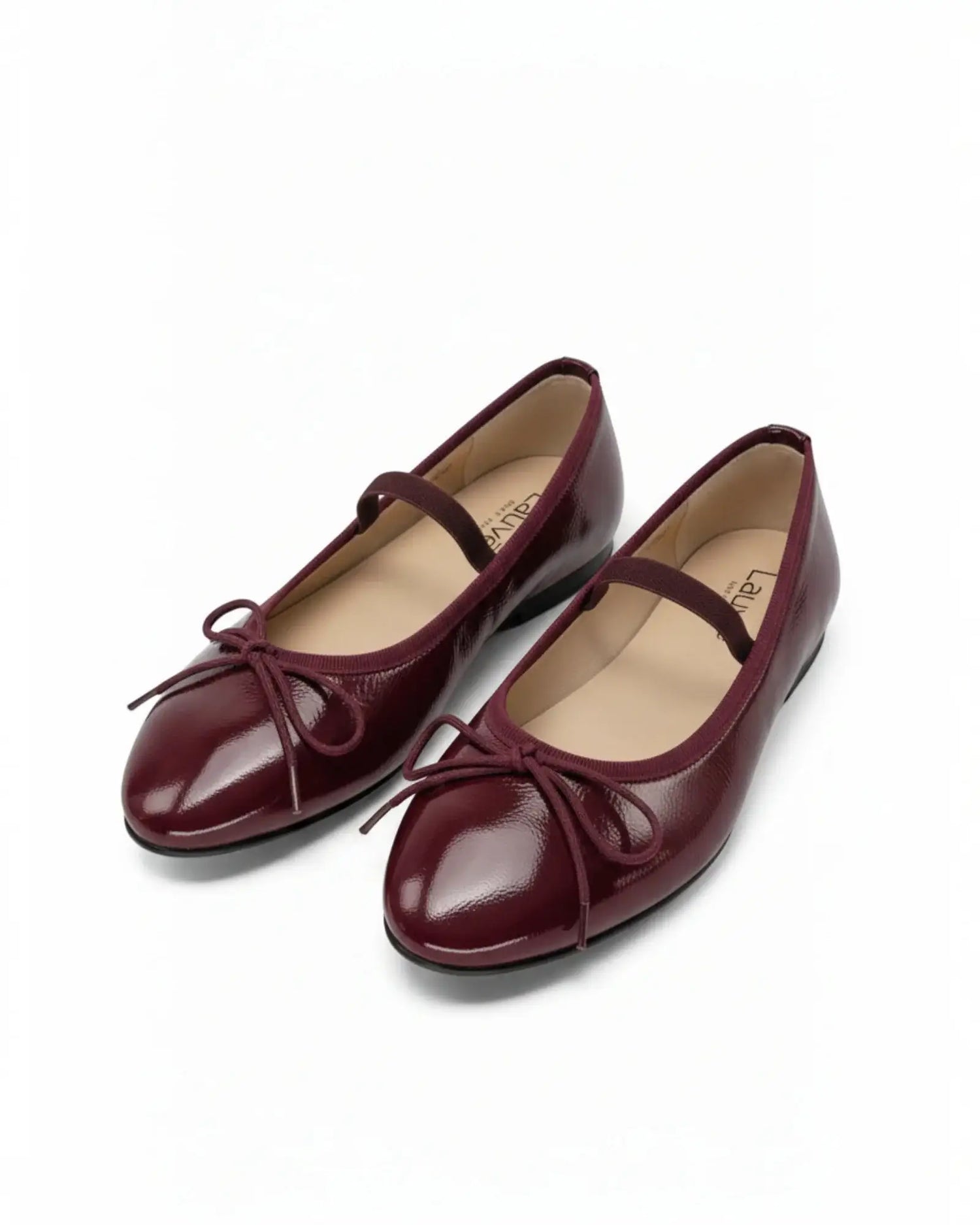 Lauve hanna burgundy patent ballet flat | kids shoes fast shipping