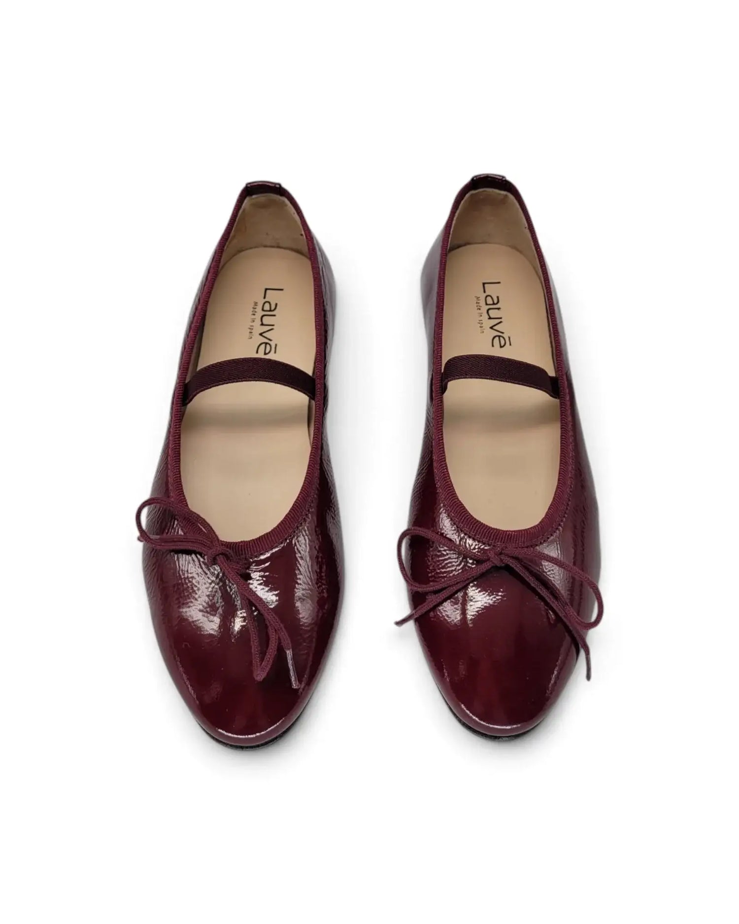 Lauve hanna burgundy patent ballet flat | kids shoes fast shipping