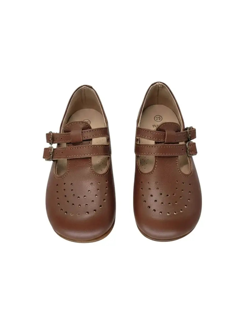 Lauve isabella chocolate brown mary jane | kids shoes fast shipping