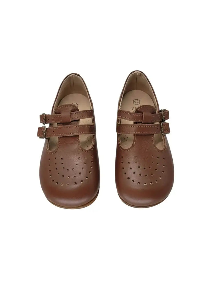 Lauve isabella chocolate brown mary jane | kids shoes fast shipping