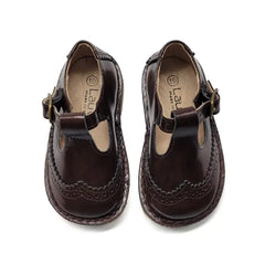Lauve madison chocolate glaze t-strap - t strap