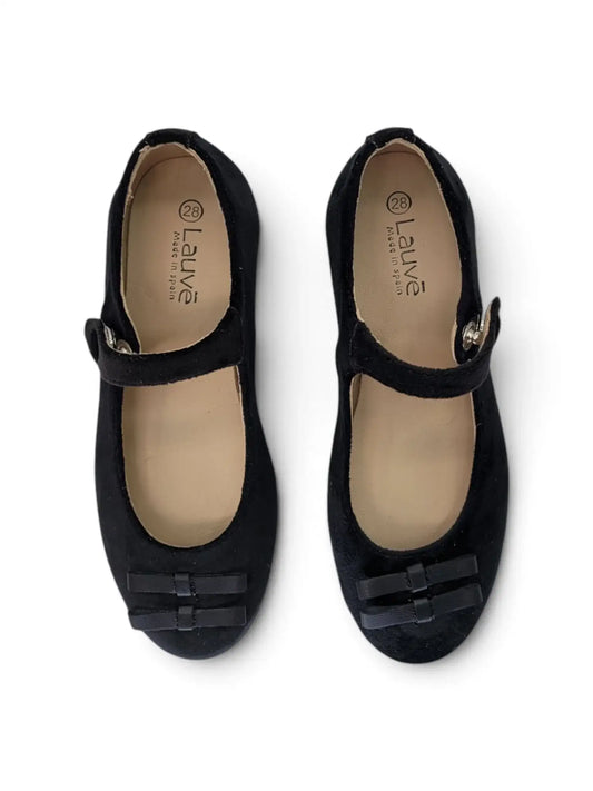 Lauve paris black velvet mary jane | kids shoes fast shipping