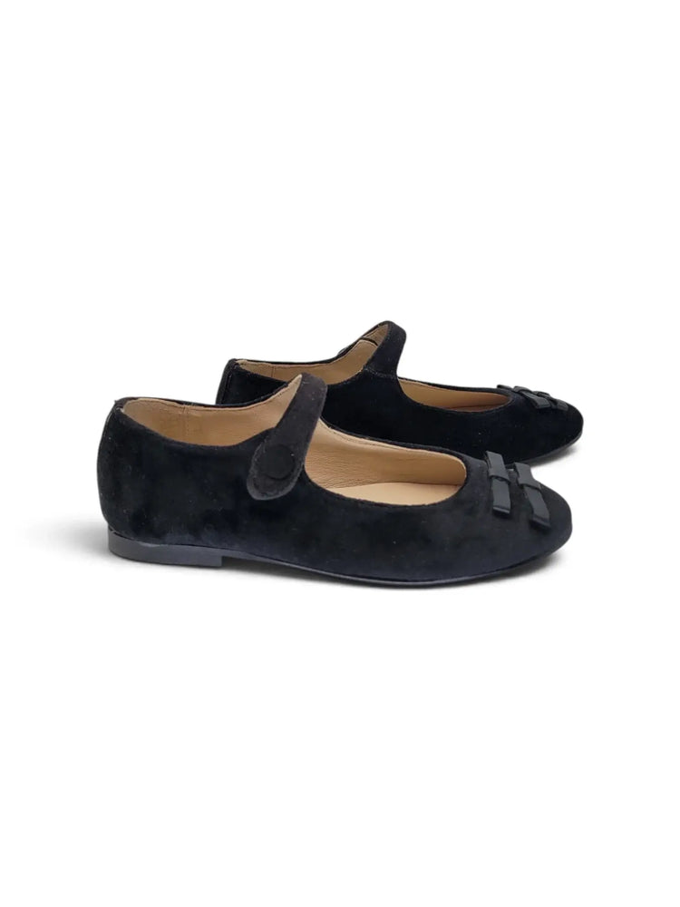 Lauve paris black velvet mary jane | kids shoes fast shipping