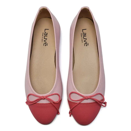 Lauve Pink Lemonade Bow Ballet Flat 2241 - GIRLS