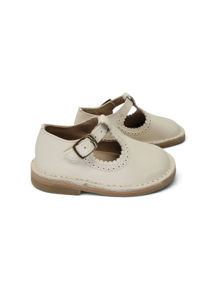 Lauve porcelain scalloped first walker t-strap | kids fast shipping