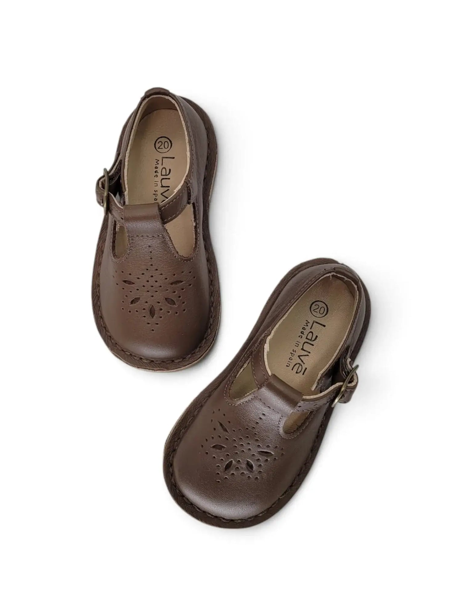 Lauve starly taupe t-strap first walker | kids shoes fast shipping