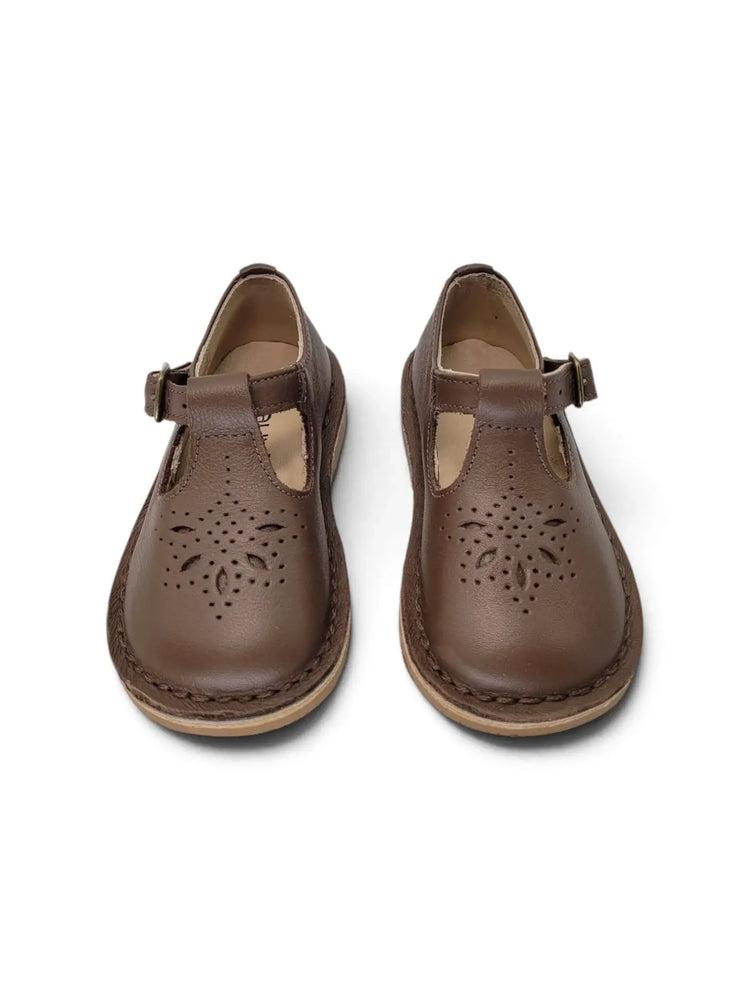 Lauve starly taupe t-strap first walker | kids shoes fast shipping