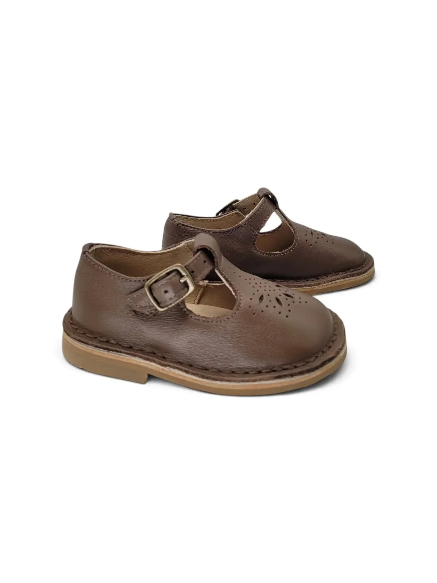 Lauve starly taupe t-strap first walker | kids shoes fast shipping