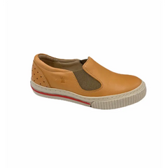 Lindo cognac slip on sneaker 5949 - boys