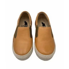 Lindo cognac slip on sneaker 5949 - boys