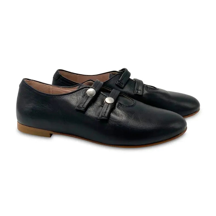 LMDI Black Double Strap Oxford 314 - GIRLS