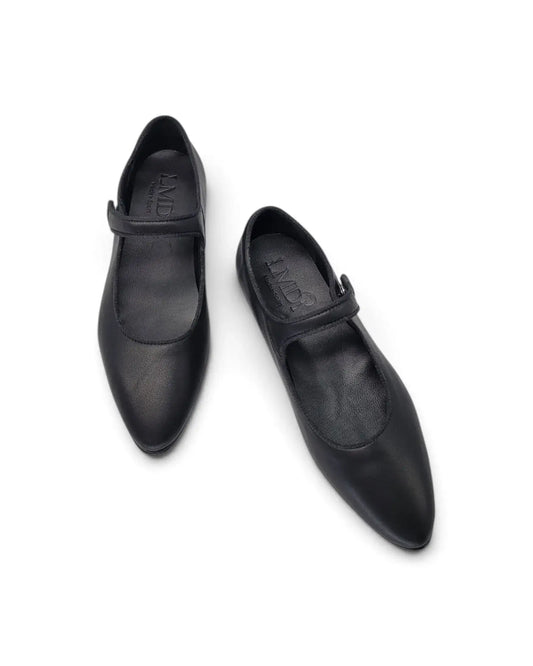 Lmdi black leather pointy mary jane 137018a | kids shoes fast shipping
