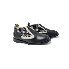 lmdi-black-white-houndstooth-elastic-bootie