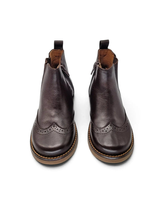 Lmdi brown sugar chelsea wingtip boot | kids | 2608 fast shipping